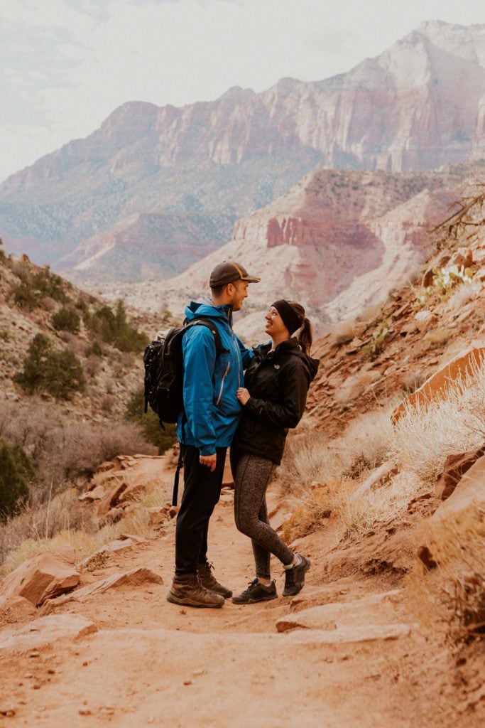 Couple at Zion National Park