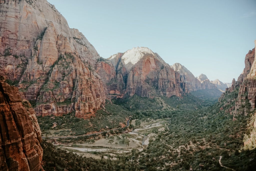 View of the valley floor in Zion National Park