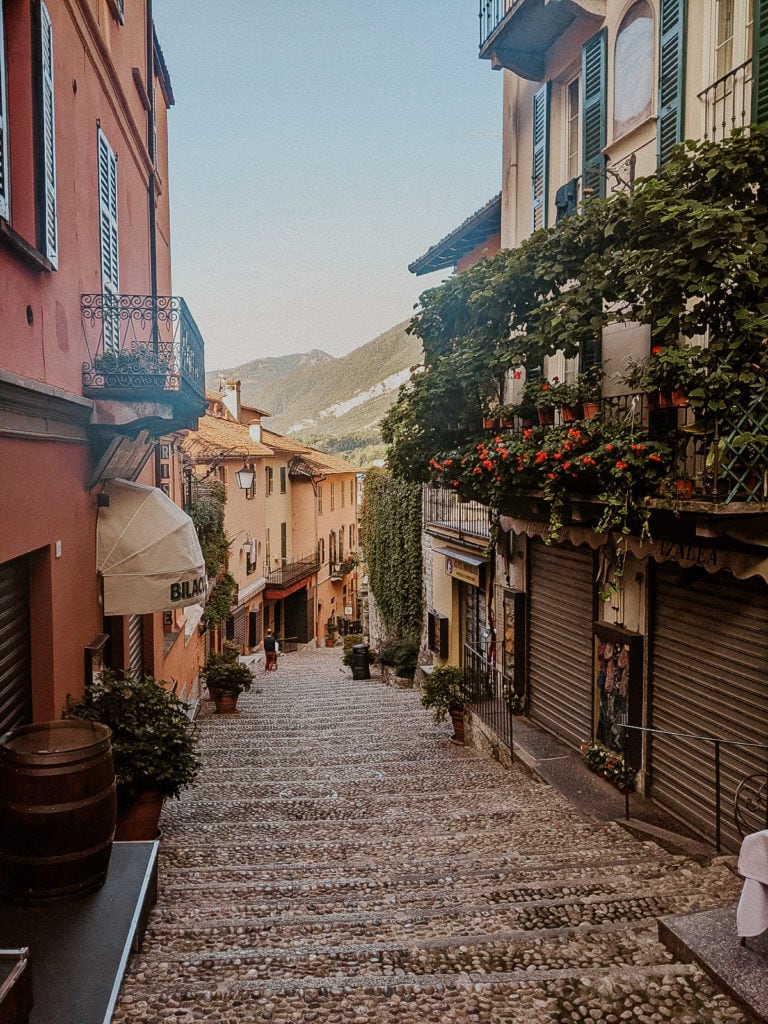 Cobblestone streets of Bellagio, Lake Como